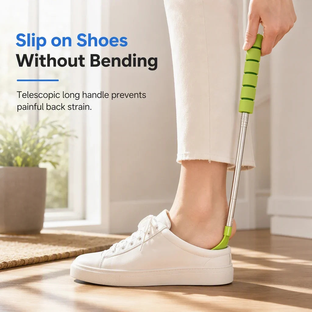 Tango Long Handled Shoe Horn | Stainless Steel, Ergonomic Design, Extendable 70 cm 4