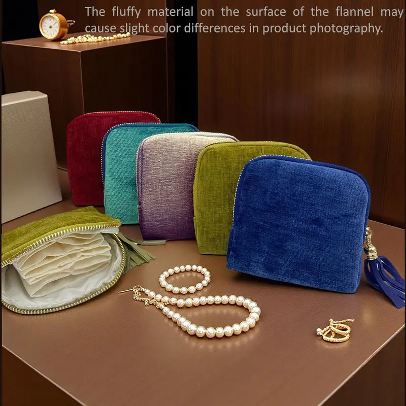 Tera Travel Jewelry Organizer | 5-Compartment Tangle-Free Storage Case 1