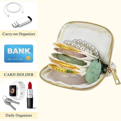 Tera Travel Jewelry Organizer | 5-Compartment Tangle-Free Storage Case 4