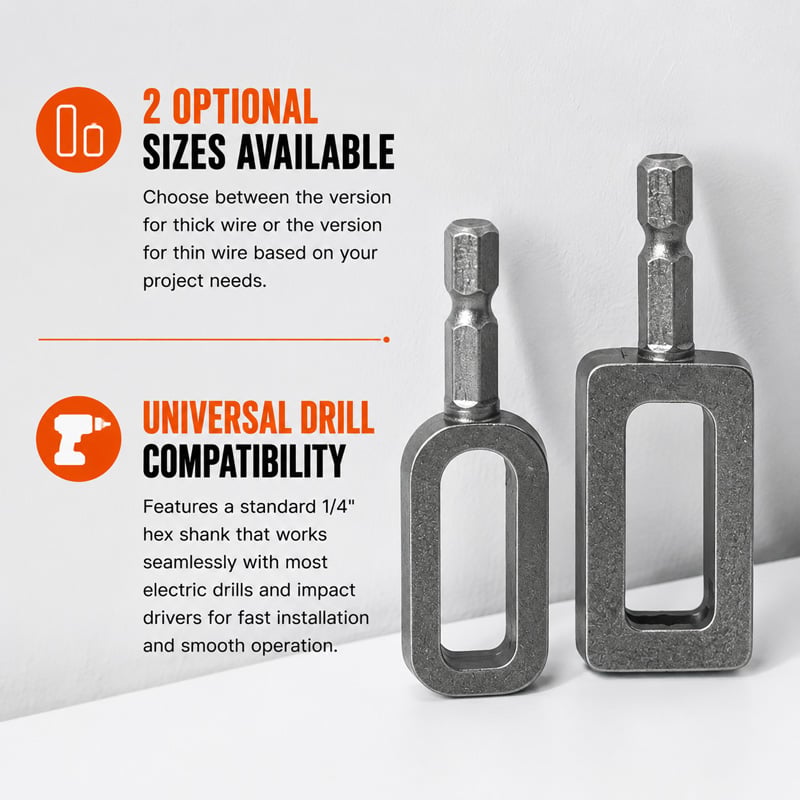 TwistPro Wire Twister for Drill | Fast Wire Twisting Tool, Durable Alloy Steel 3