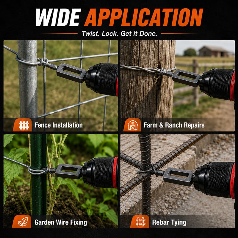 TwistPro Wire Twister for Drill | Fast Wire Twisting Tool, Durable Alloy Steel 4