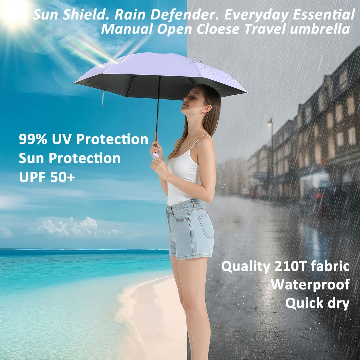 Uplift Pocket Umbrella | Ultra-Compact, Hard Case 4