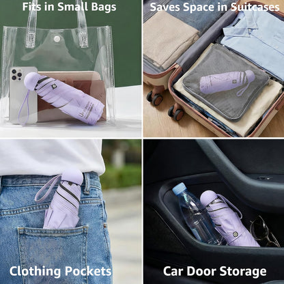 Uplift Pocket Umbrella | Ultra-Compact, Hard Case 5