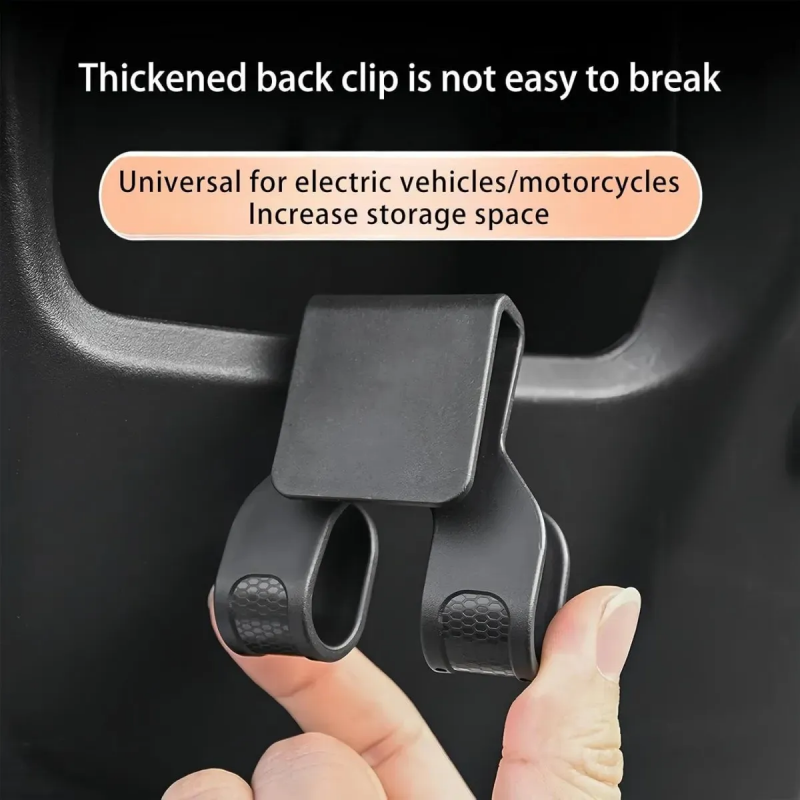 Velo Hook Motorcycle Accessory | Universal Clip-On Design for Enhanced Storage 1