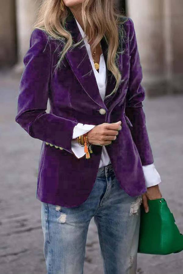 Vera Velvet Blazer | Slim-Fit, Luxurious Texture 7