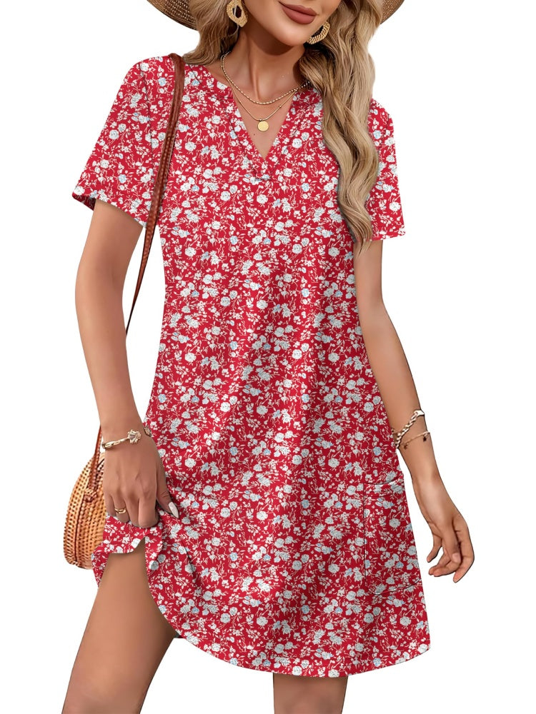 Viva Hawaiian Dress | Women's Casual Midi with Pockets, Lightweight Fabric 4