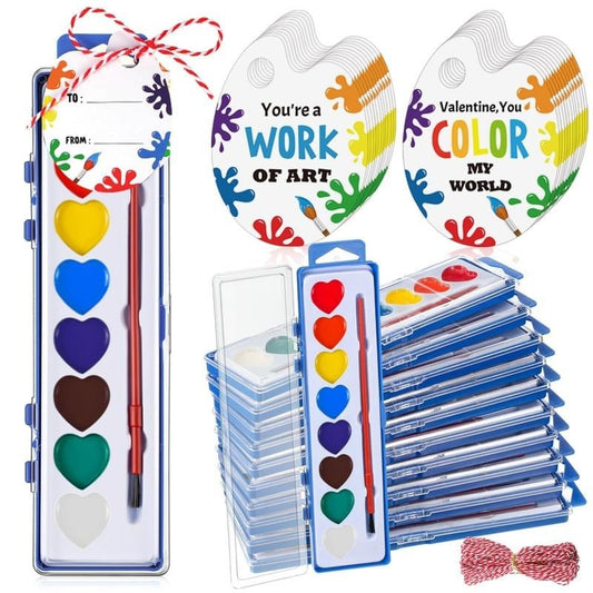 Viva Mini Watercolor Paint Set | Heart-Shaped, Beginner-Friendly 0