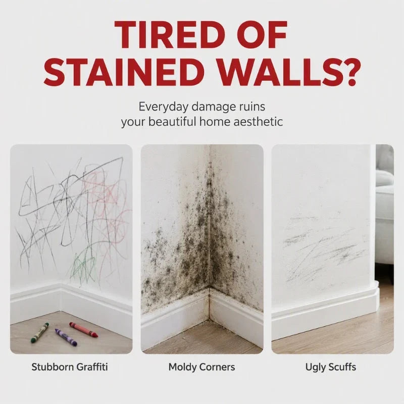 Wallo Waterproof Wall Repair Paste | Integrated Roller Brush, Easy Application 3