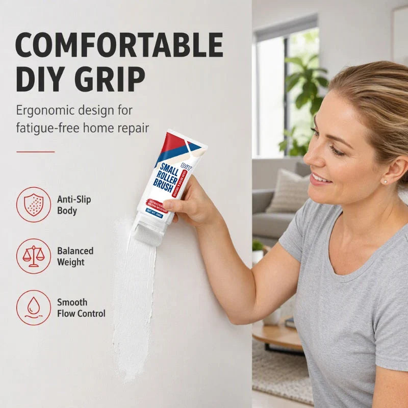 Wallo Waterproof Wall Repair Paste | Integrated Roller Brush, Easy Application 5