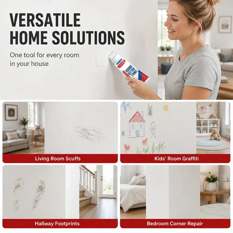 Wallo Waterproof Wall Repair Paste | Integrated Roller Brush, Easy Application 7