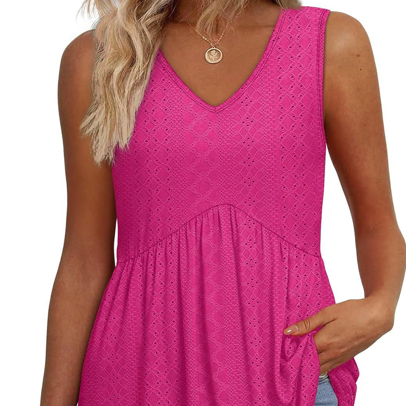 Wina Floral Tank Top | V-Neck, Sleeveless Design, Soft Fabric 9