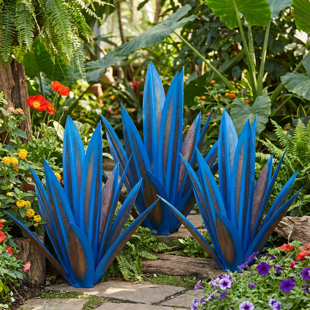 Aero Agave Garden Decor | Waterproof Solar LED Outdoor Ornament - Hartwella