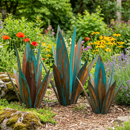 Aero Agave Garden Decor | Waterproof Solar LED Outdoor Ornament - Hartwella