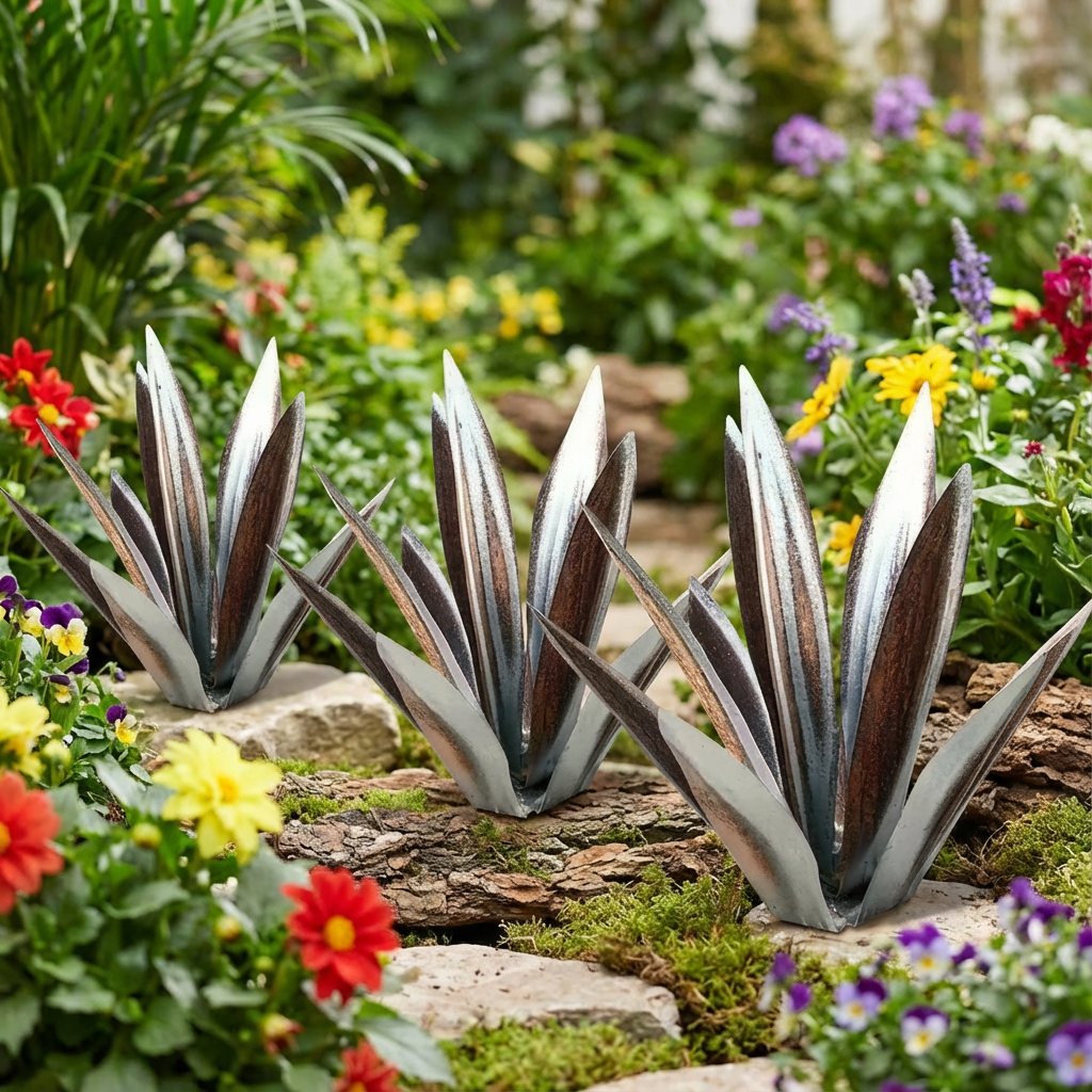 Aero Agave Garden Decor | Waterproof Solar LED Outdoor Ornament - Hartwella