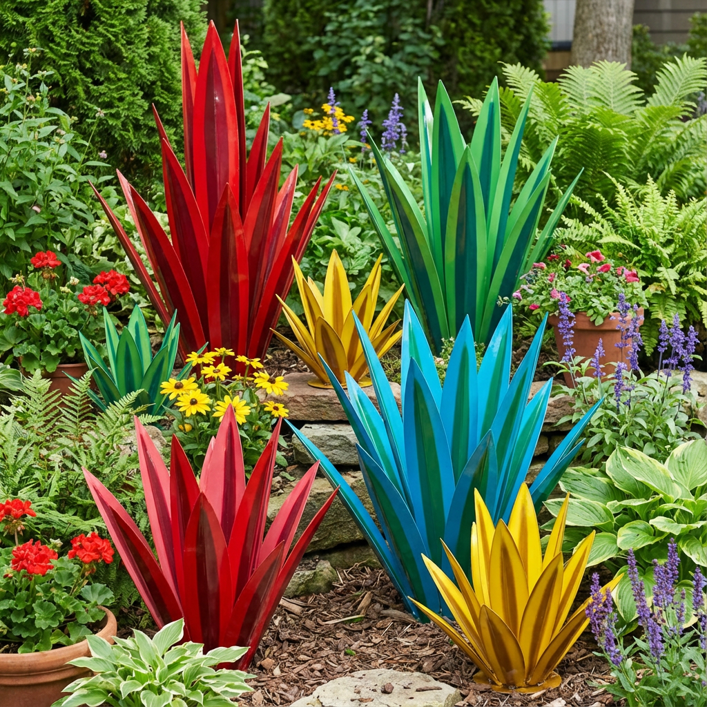 Aero Agave Garden Decor | Waterproof Solar LED Outdoor Ornament - Hartwella