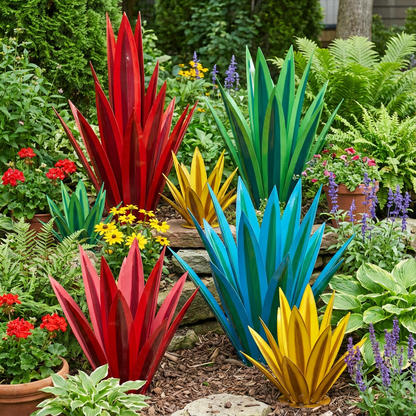 Aero Agave Garden Decor | Waterproof Solar LED Outdoor Ornament - Hartwella