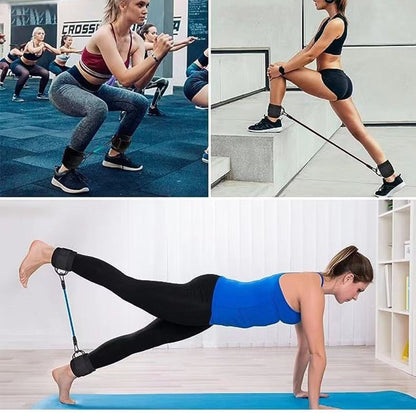 Aero Ankle Fitness Belt | Adjustable Resistance Bands Set - Hartwella