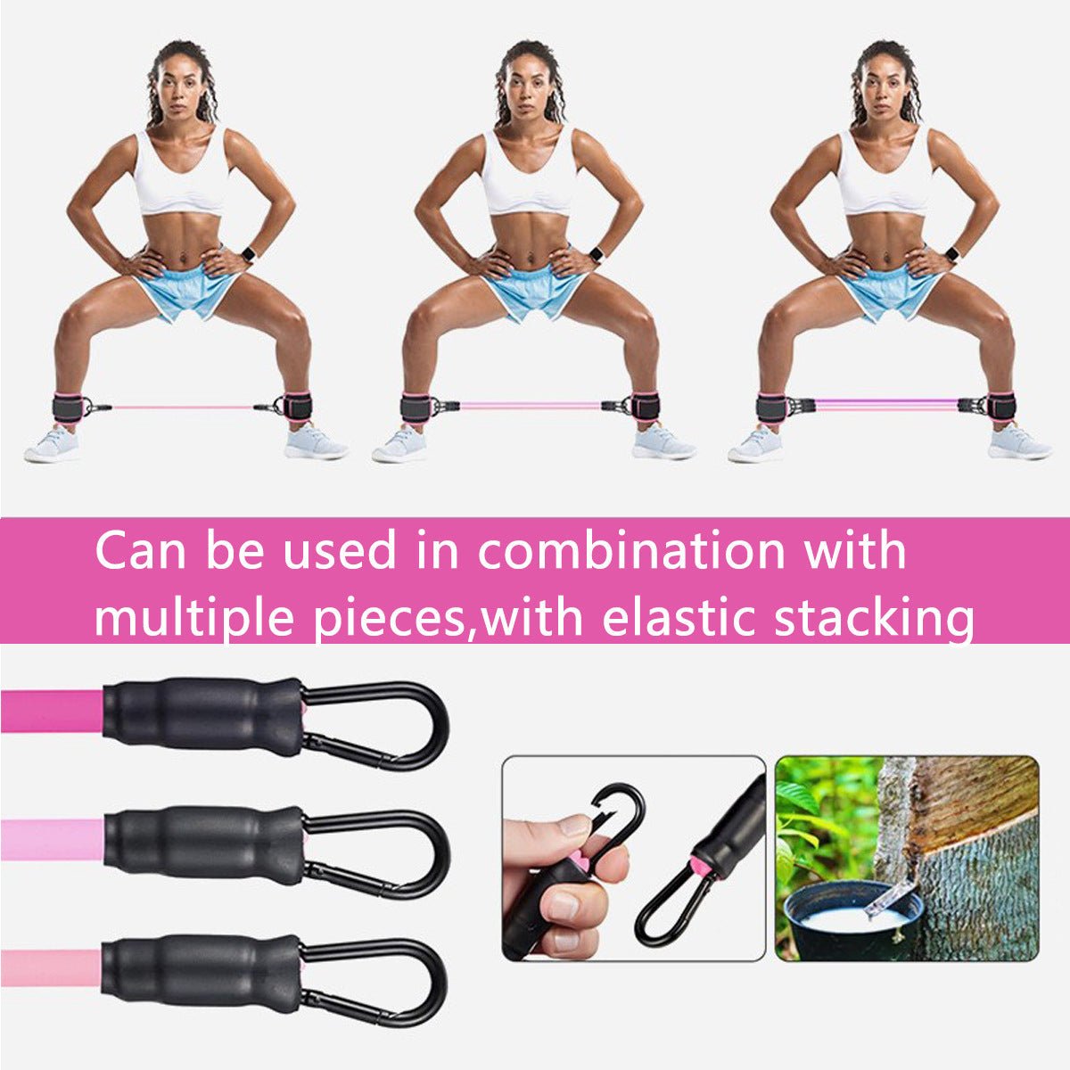 Aero Ankle Fitness Belt | Adjustable Resistance Bands Set - Hartwella