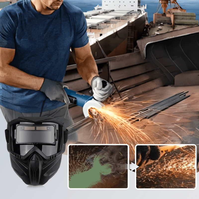 Aero Auto Darkening Welding Helmet | True Color Vision, Flexible Dual Modes - Hartwella