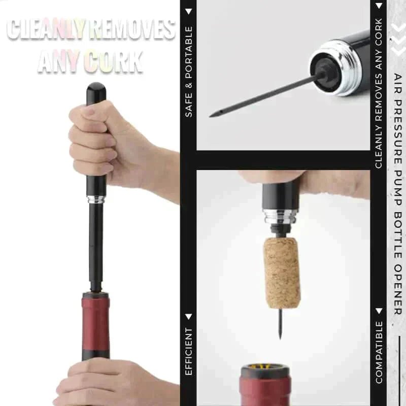 Aero Bottle Opener | Efficient Air Pressure Design, Compact & Portable - Hartwella