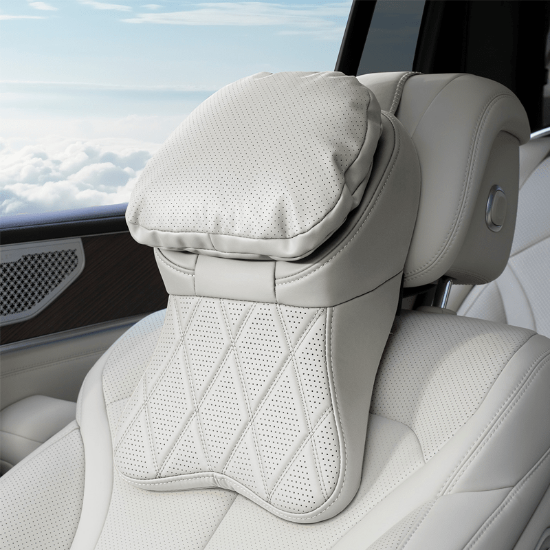 Aero Car Headrest | Ergonomic PU Leather Support - Hartwella