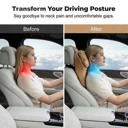 Aero Car Headrest | Ergonomic PU Leather Support - Hartwella