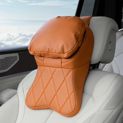 Aero Car Headrest | Ergonomic PU Leather Support - Hartwella