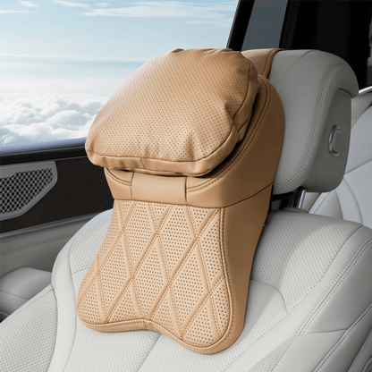 Aero Car Headrest | Ergonomic PU Leather Support - Hartwella