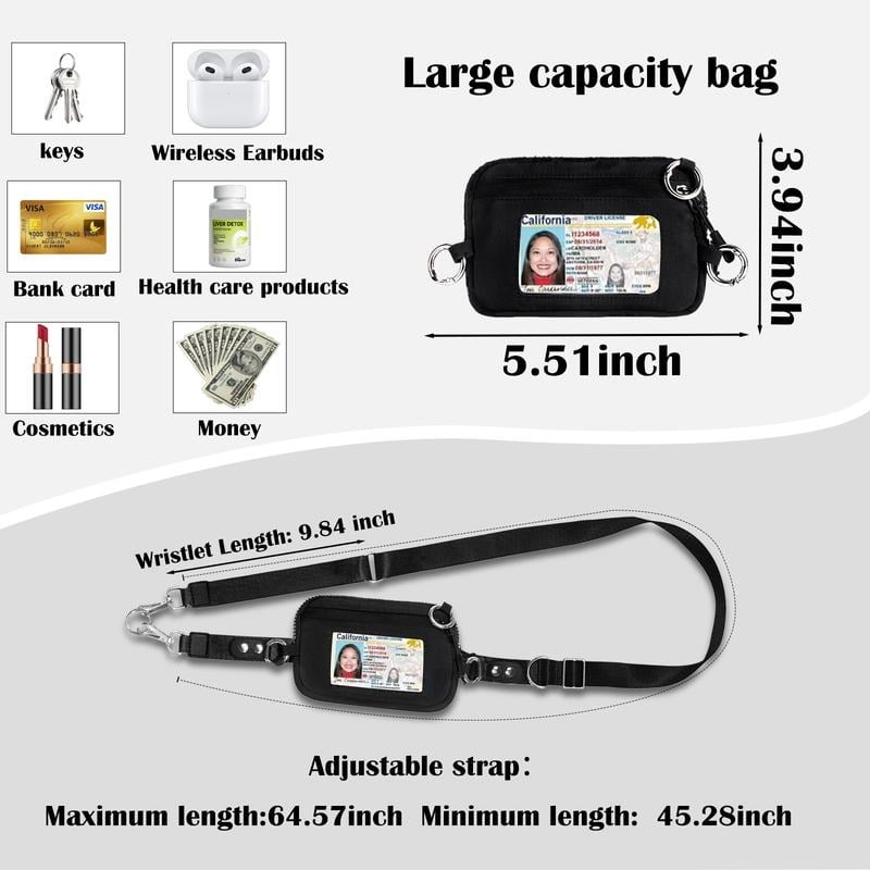 Aero Phone Lanyard | Adjustable Crossbody Strap with Mini Wallet - Hartwella