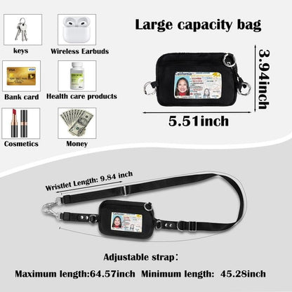 Aero Phone Lanyard | Adjustable Crossbody Strap with Mini Wallet - Hartwella