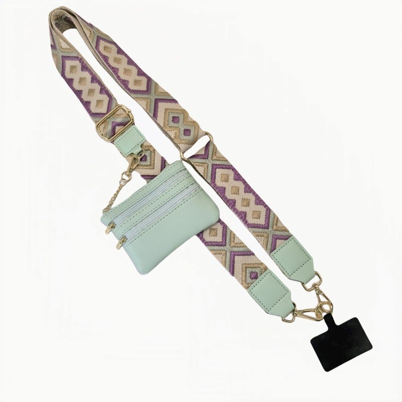 Aero Phone Lanyard | Adjustable Crossbody Strap with Mini Wallet - Hartwella
