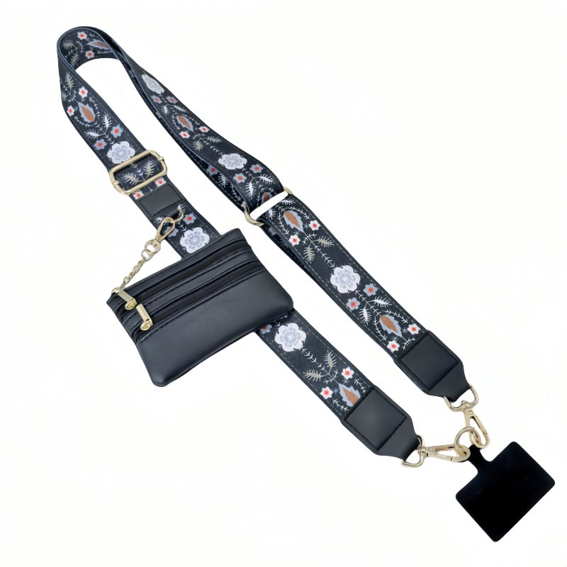 Aero Phone Lanyard | Adjustable Crossbody Strap with Mini Wallet - Hartwella