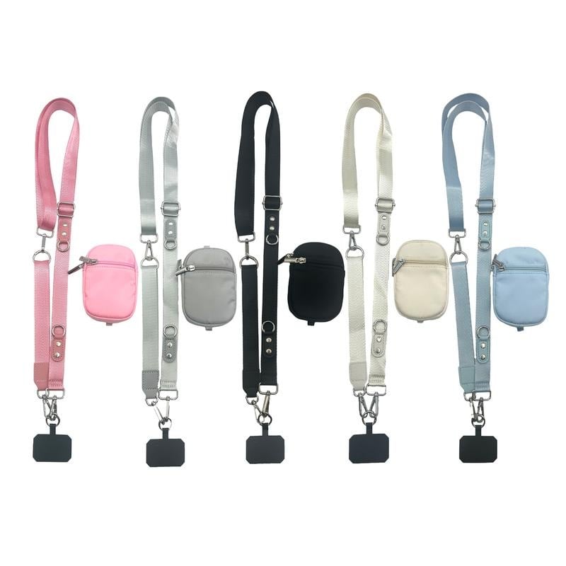 Aero Phone Lanyard | Adjustable Crossbody Strap with Mini Wallet - Hartwella