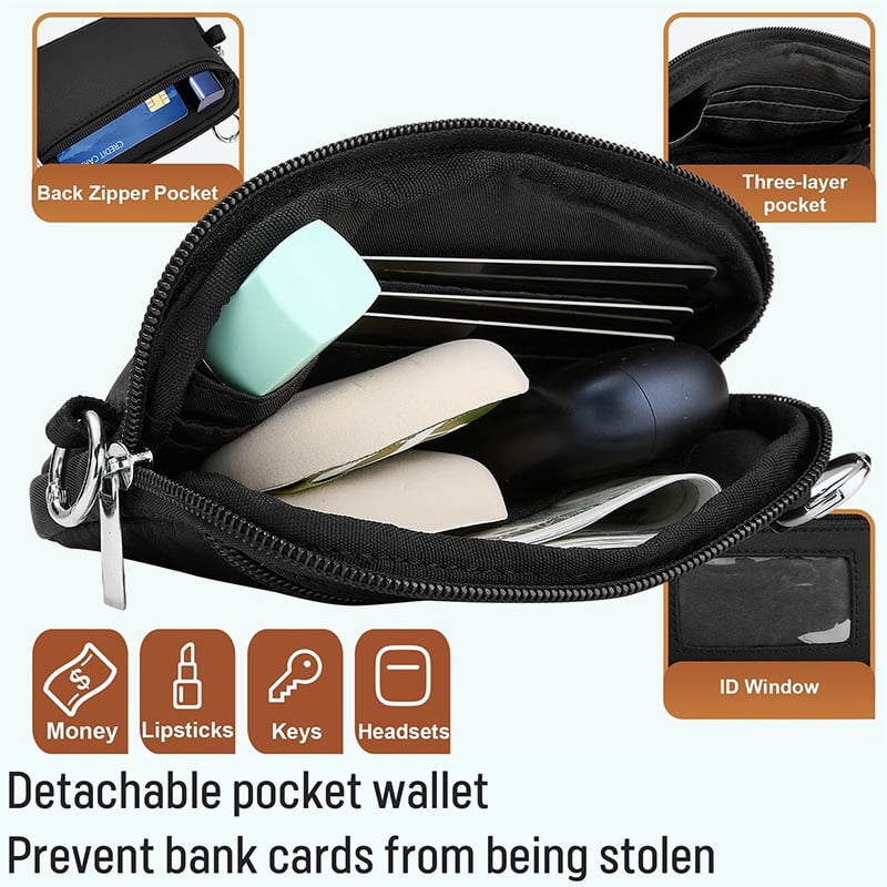 Aero Phone Lanyard | Adjustable Crossbody Strap with Mini Wallet - Hartwella