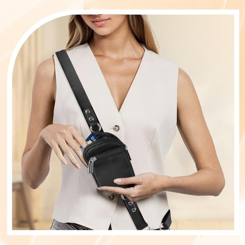 Aero Phone Lanyard | Adjustable Crossbody Strap with Mini Wallet - Hartwella