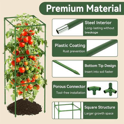 Aero Plant Support | Adjustable Tomato Cages and Cucumber Trellis - Hartwella