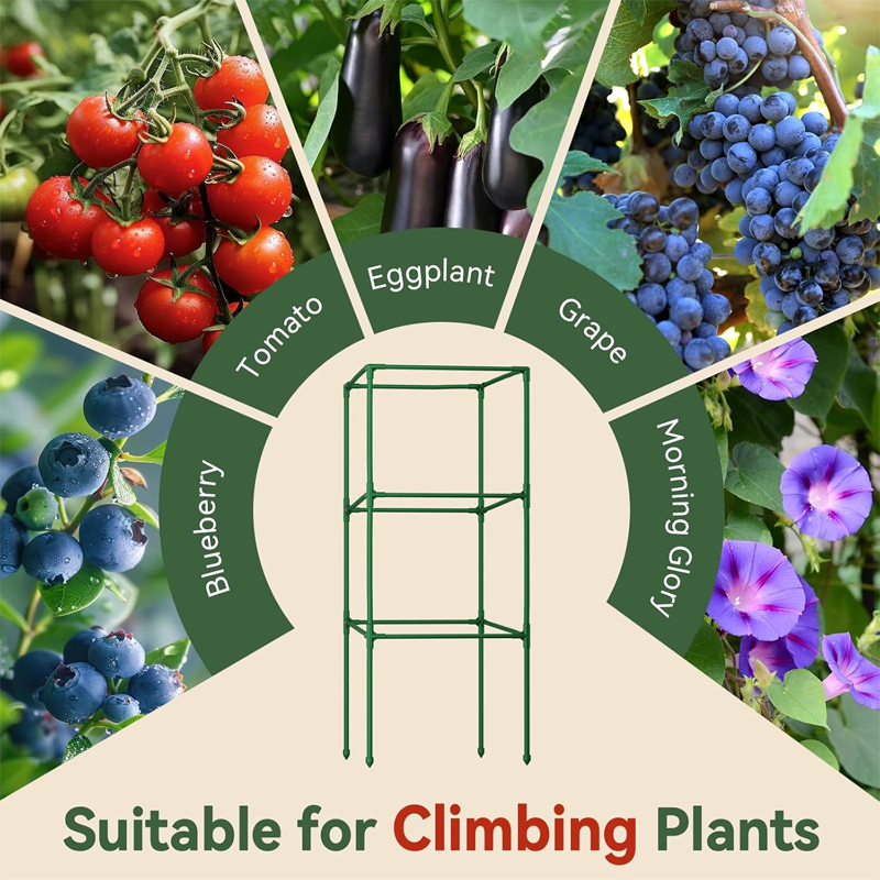 Aero Plant Support | Adjustable Tomato Cages and Cucumber Trellis - Hartwella
