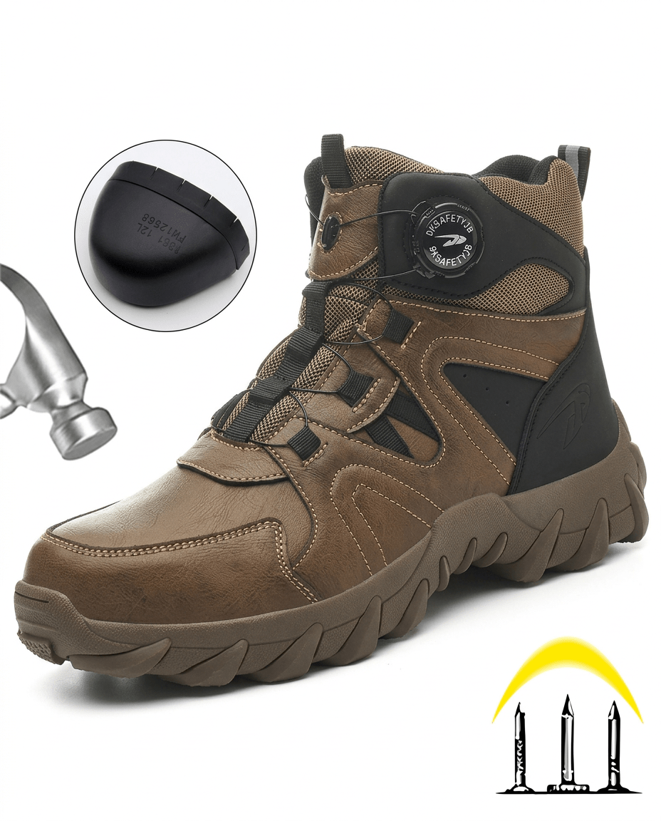 Aero Safety Boots | Steel Toe Work Boots, Waterproof, Anti - Slip - Hartwella