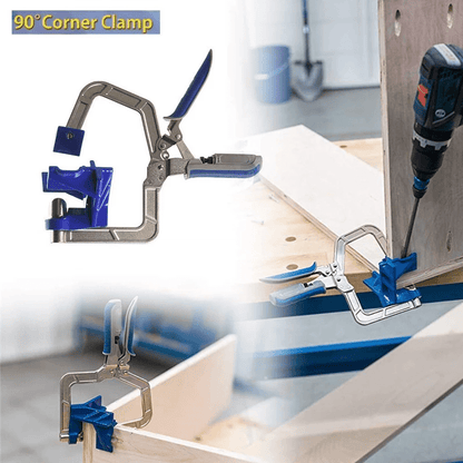 Aero Woodworking Clamp | 90° Angle, Auto - Adjust for Corners - Hartwella