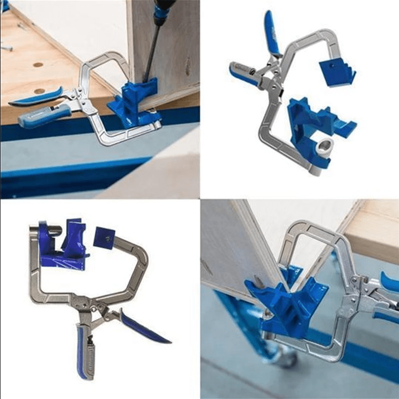 Aero Woodworking Clamp | 90° Angle, Auto - Adjust for Corners - Hartwella