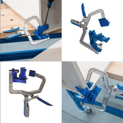 Aero Woodworking Clamp | 90° Angle, Auto - Adjust for Corners - Hartwella