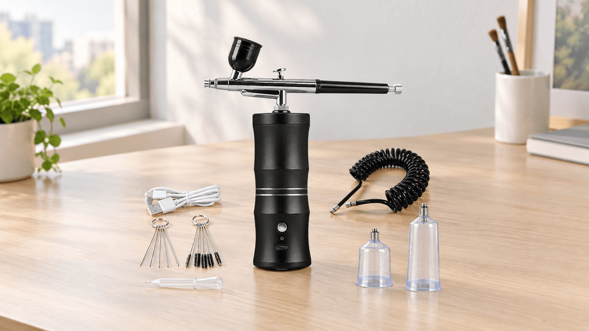 Aerolo™ Electric Airbrush Kit With Compressor - Hartwella