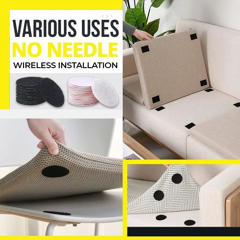 Alera Antiskid Pad Set | Durable Velcro Adhesive for Sofa Cushions - Hartwella