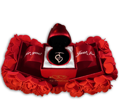 Amora Pendant Rose | Nano-Micro Engraving, Elegant Gift - Hartwella