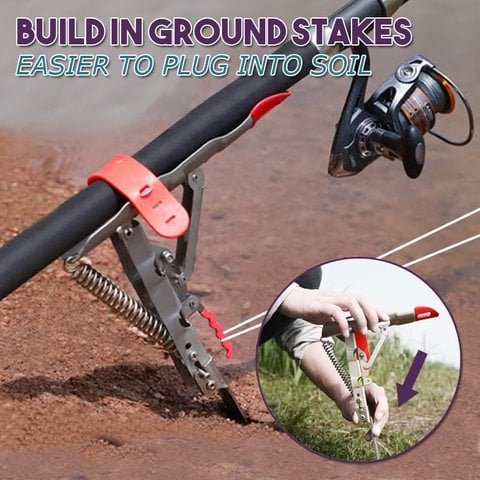 Aqua Automatic Fishing Rod Holder | High - Impact Stainless Steel, User - Friendly Design - Hartwella