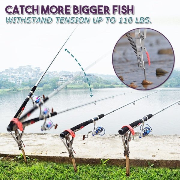 Aqua Automatic Fishing Rod Holder | High - Impact Stainless Steel, User - Friendly Design - Hartwella