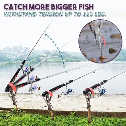 Aqua Automatic Fishing Rod Holder | High - Impact Stainless Steel, User - Friendly Design - Hartwella