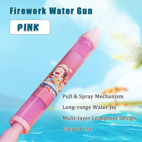 AquaBurst Water Toy | Firework - Style Spray, Easy Pull - Out Pump - Hartwella