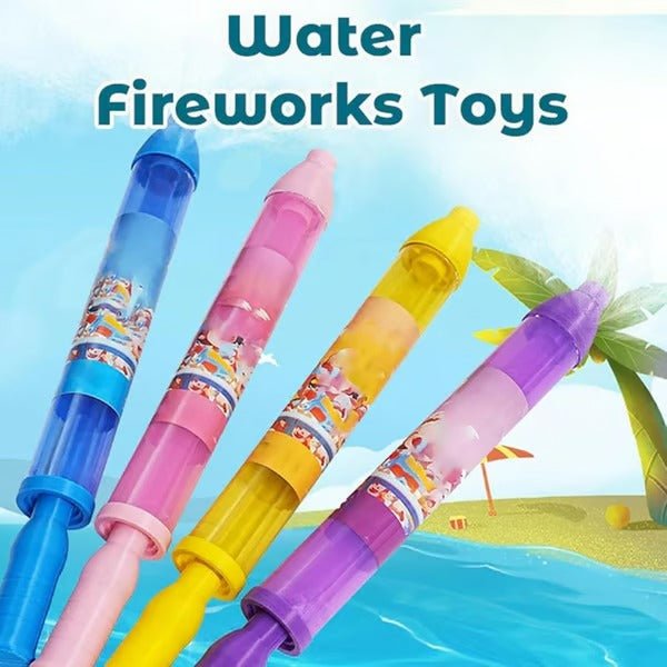 AquaBurst Water Toy | Firework - Style Spray, Easy Pull - Out Pump - Hartwella
