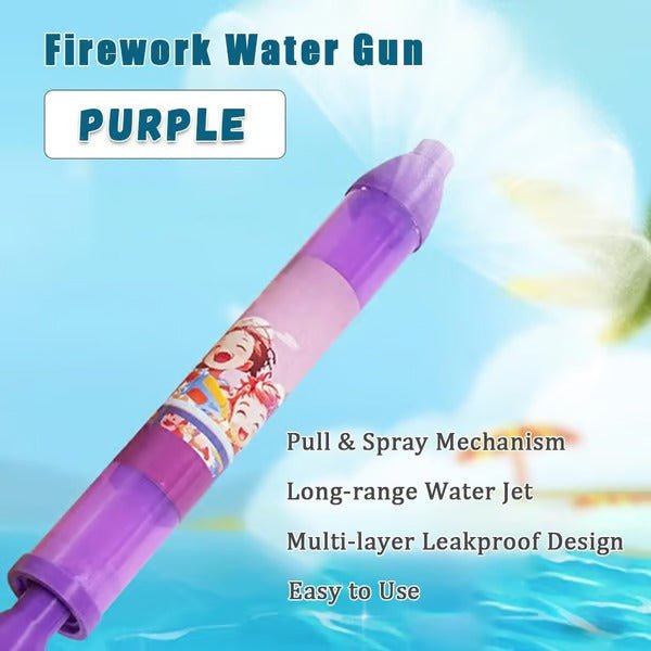 AquaBurst Water Toy | Firework - Style Spray, Easy Pull - Out Pump - Hartwella
